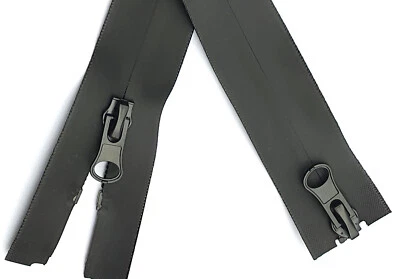 2-Wege wasserdichter Reißverschluß schwarz TPU teilbar 50 - 110 cm - Bild 1 von 4