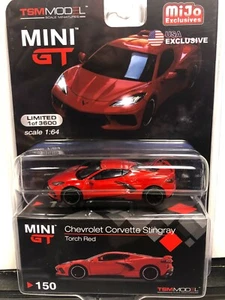 1/64 MINI GT 2020 CHEVROLET C8 CORVETTE MID ENGINE TORCH RED MIJO EXCLUSIVES - Picture 1 of 2