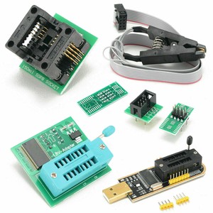 EEPROM BIOS USB Programador CH341A + SOIC8 Clip+1,8 V SOIC8 Adaptador+Adapt