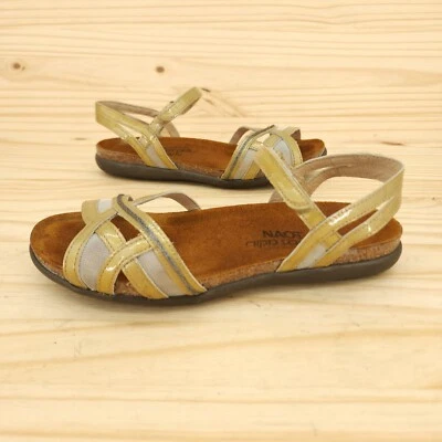 Sandalias para mujer Naot talla 5 36 color tostado correa al tobillo punta abierta zapatos cómodos retro Y2K Foto 1 de 4