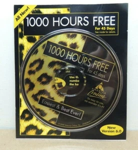 2 discos AOL American Online CD sellados de fábrica 2001 Leopard 6,0 y 8,0 - Imagen 1 de 2