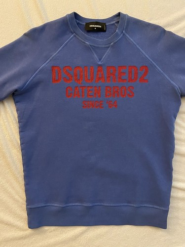 Felpa maglione Dsquared2 uomo a maniche lunghe con logo grafico taglia М