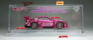 Hot Wheels CUSTOM SUPER TREASURE HUNT LBWK NISSAN SILVIA S15 RE.PINK WITH CASING
