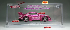 Hot Wheels CUSTOM SUPER TREASURE HUNT LBWK NISSAN SILVIA S15 RE.PINK WITH CASING - Picture 1 of 18