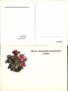 551001,Studentika Studentica Wien Burschenschaft Gothia Couleurkarte  - Bild 1 von 1