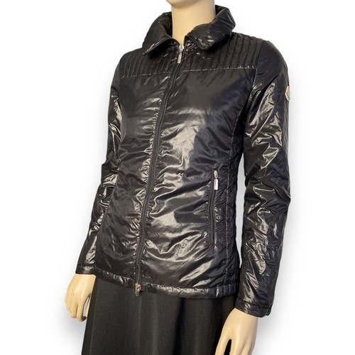 MONCLER piumino donna marrone scuro vintage anni 2000 taglia 0 XS