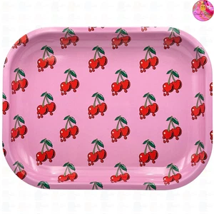Cherry Drip Mehrzweck Metall Tablett - 14x18cm - Schmuck/Kristalle/Wechsel Geschenk Teller - Bild 1 von 6