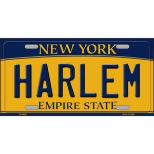 Etiqueta placa de licencia de novedad de metal de Harlem Nueva York LP-8943 - Imagen 1 de 1