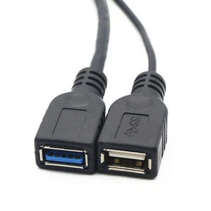 USB3.0 One-in-two Data Cable Male to female Extension Charging Cable Adapter - Picture 1 of 8