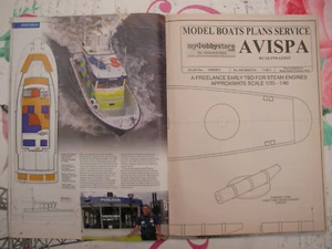 Modellboote Plan von Avispa ein frühes TBD Modell und Original Magazin Feb 2012 - Bild 1 von 5