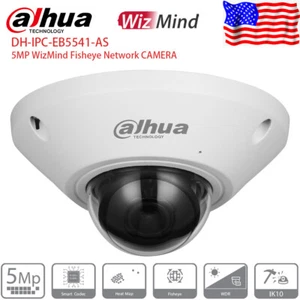 Dahua 5MP Fisheye WizMind IP Camera MIC Audio Alarm IP67 IK10 IPC-EB5541-AS US - Picture 1 of 24