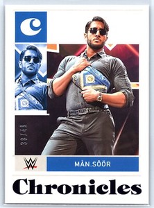 2022 PANINI CHRONICLES WWE PURPLE #/49 PARALLEL #74 MAN SOOR SMACKDOWN