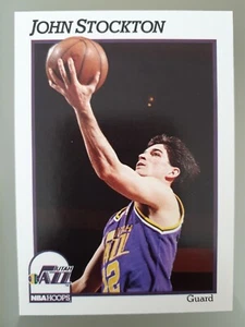1991-92 NBA Hoops John Stockton #212 Utah Jazz Basketball Lesen! - Bild 1 von 3