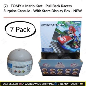 (7) - TOMY × Mario Kart - Pull Back Racers Surprise Capsule - w/ Display Box NEW - Picture 1 of 9