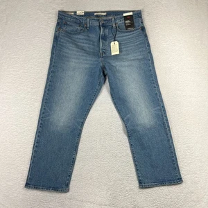 Levis Wedgie Straight Premium Jeans Damen 33 (passt 36x25) blau Button Fly Denim - Bild 1 von 13