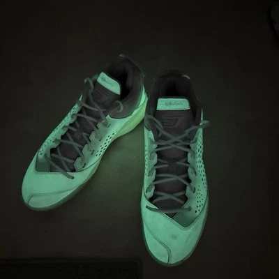 Jordan CP Nike ID “Glow” GC Amarillo Camuflaje Zapatos Tenis Para Hombre Talla 11.5 ¡RARO! Foto 1 de 4