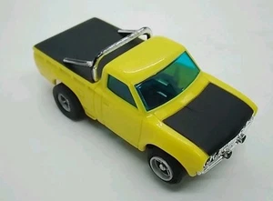 Aurora AFX Datsun Baja Pick Up Yellow & Black Vintage HO Scale - WORKS! - Picture 1 of 11