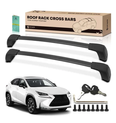 Barra transversal de techo Lexus NX200t 2015-2017 NX300 2018-2021 NX 300h con rieles empotrados Foto 1 de 4