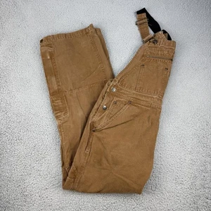 Salopette uomo Gravel Gear Duck Bavaglino 36x30 marrone tela abbigliamento da lavoro utility cerniera - Foto 1 di 20