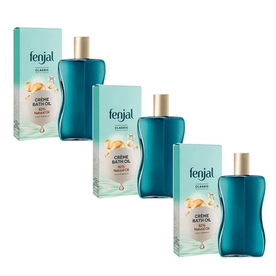 Fenjal Classic Creme Bath Oil, pack of 3 x 200ml