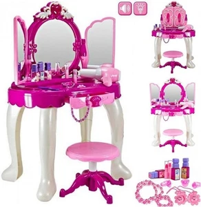 Mädchen Rosa Glamour/Musikalischer Schminktisch/Licht Spiegel Spielset Spielzeug/Glamo - Bild 1 von 2