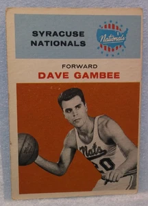 1961 Fleer Dave Gambee Basketball Trading Card (#13) - Bild 1 von 2