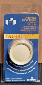 Leviton 6683-IW 3-Way Push On/Off Dimmer 600W Incandescent Ivory NIB - Picture 1 of 3