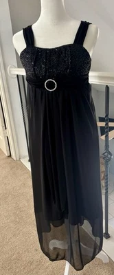 Amy’s Girl Dress Black Girls Size 12 Holiday Party Formal - Image 1 of 4