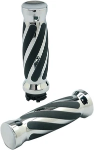 Pro-One Performance Twisted Grips Chrome 490011 Harley Davidson w/TBW - Picture 1 of 1