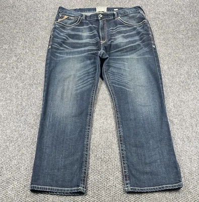Pantalones de mezclilla Ariat para hombre 42x30 azul M4 corte bota relajado tradicional puntada gruesa Foto 1 de 4