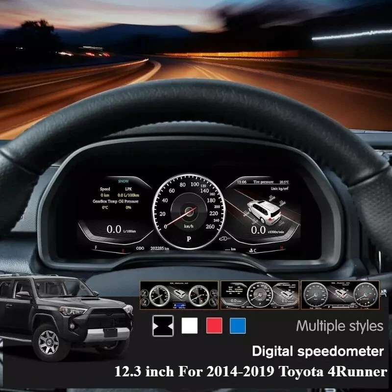 Velocímetro de instrumentos LCD de 12,3" para Toyota 4Runner 2014-2019 Foto 1 de 4