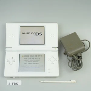 Nintendo DS Lite Console Region Free White w/ Wall Charger  (READ DESC) #5597 - Picture 1 of 19