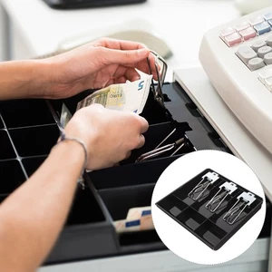 Bandeja de paleta para caja registradora para cajón caja de almacenamiento de divisas inserto de mostrador - Imagen 1 de 12