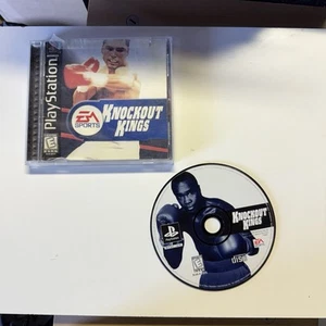TESTED - Knockout Kings (PlayStation 1, 1999) Complete w/ Manual CIB Black Label - Picture 1 of 3