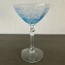 Fostoria Cocktail Glass 3 oz. June Etching Azure