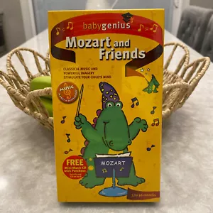 babygenius - Mozart and Friends (VHS 2001) Brand New~Sealed~w/Free Mini Music CD - Picture 1 of 5