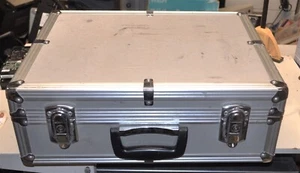 LARGE VINTAGE METAL CAMERA SUITCASE 17X13X6" FOAM STILL GOOD COMMERCIAL SURPLUS - Picture 1 of 2