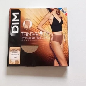 DIM COLLANTS VOILE 17 DENIERS TEINT DE SOLEIL EFFET BRONZÉ VENTRE PLAT CLAIR - Picture 1 of 5