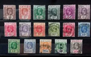 Ceylon 1912 Defins 17 GEBRAUCHTE WERTE Z043 Kostenlose Einschreiben - Bild 1 von 10