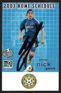2003 Kansas City Wizards MLS Fußball Spielplan!!! NICK GARCIA HANDSIGNIERT!!! - Bild 1 von 2