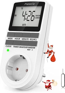 Presa Temporizzata, Maxcio Presa Elettrica Digitale, Spina Timer Programmabile C - Photo 1/12