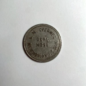 25¢ Trade Token - New Holland, South Dakota, SD - G.M. Overweg (#39) - Picture 1 of 2