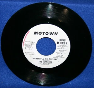 The Supremes "Guess I'll Miss The Man" 1972 PROMO 45rpm Motown M1213F - Picture 1 of 3
