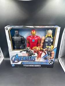 HASBRO AVENGERS TITAN HERO SERIES THOR, IRON MAN, PANTHER (FC1007712) - Picture 1 of 2