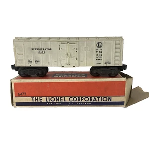 Lionel O Scale No. 6472 Refrigerator Car - Original Box - Missing 1 Door Spring - Picture 1 of 15