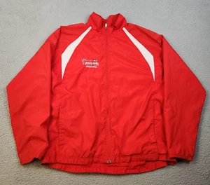 Legoland Jacket Men's Medium Lego Employee Full Zip Pockets Lined Windbreaker - Picture 1 of 11