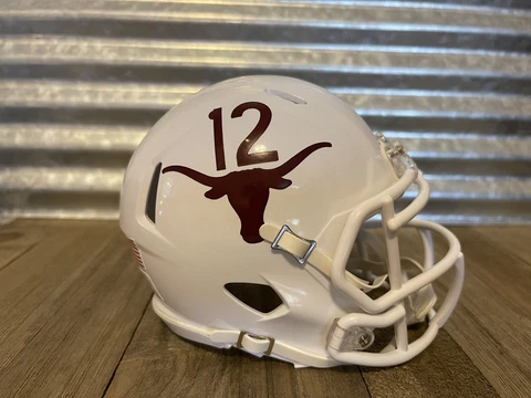 Custom Texas Longhorns (2009 vs Texas A&M) Speed Mini Helmet Cover