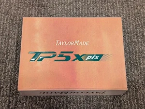 2024 TaylorMade TP5x Pix "Season Opener" Peach Golf Balls - 1 Dozen (12 balls) - Picture 1 of 13