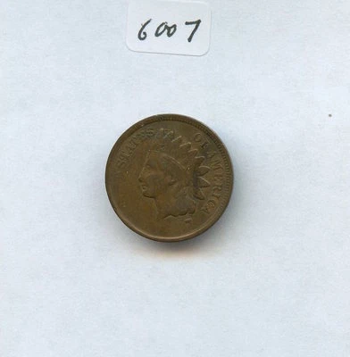 Centavo indio Error 1907 (#6007) muy fuertemente golpeado a través. Solo 7 en fecha está claro Foto 1 de 2
