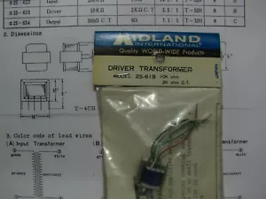 AUDIO MATCHING TRANSFORMER 10K : 2KCT - Picture 1 of 1